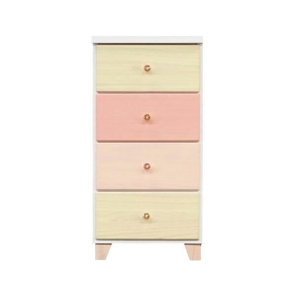 国産 大川家具 完成品 チェスト 4段 幅39cm 高さ78cm 無垢材 収納 タンス 桐材 日本製 木製 衣類 おしゃれ 代引不可