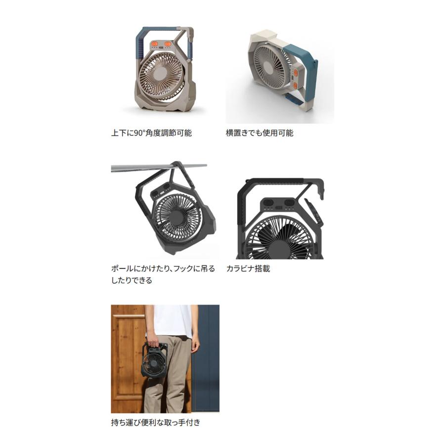 トップランド コードレスネイチャーFAN ガイアロック SF-DFC29 GK