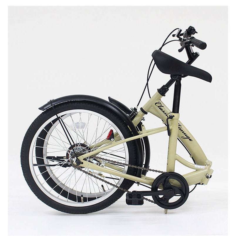 クラシックミムゴ 20インチ 折りたたみ自転車 サンドベージュ MG