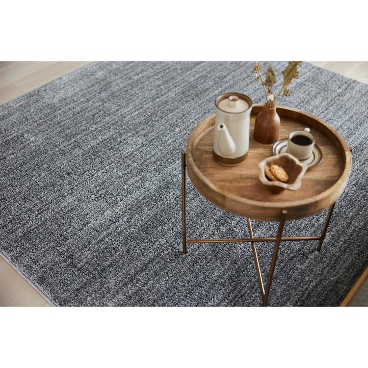 日本製 ラグ 190×190cm 滑り止め エクリュ むじのラグ 無地 タフトラグ