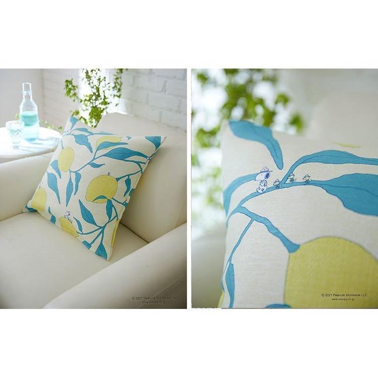 PEANUTS クッションカバー 45×45cm スヌーピー SNOOPY キャンプレモン