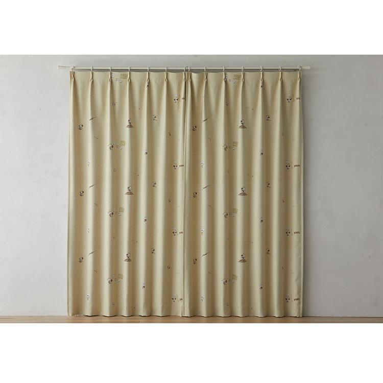 カーテン 日本製 スヌーピー SNOOPY Best formation ベスト