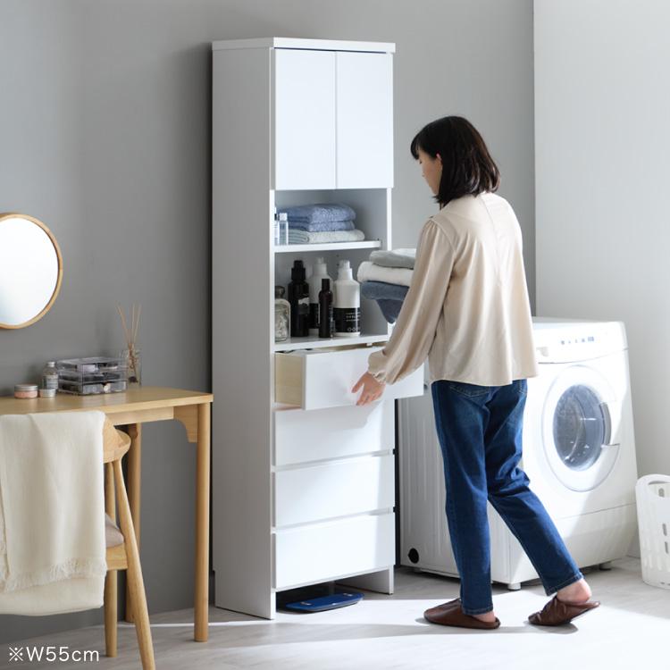 ランドリー収納 完成品 国産 幅60cm 薄型 ハイタイプ 収納 隙間 ランドリー収納 完成品 国産 幅60cm 薄型 ハイタイプ 収納 隙間
