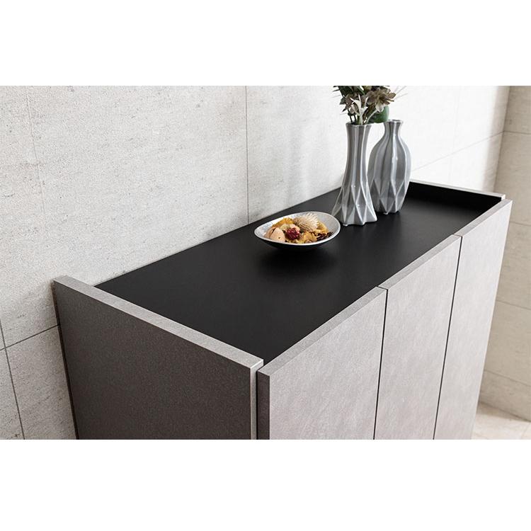 下駄箱 靴箱 国産 日本製 大川家具 幅75cm ロータイプ シューズ