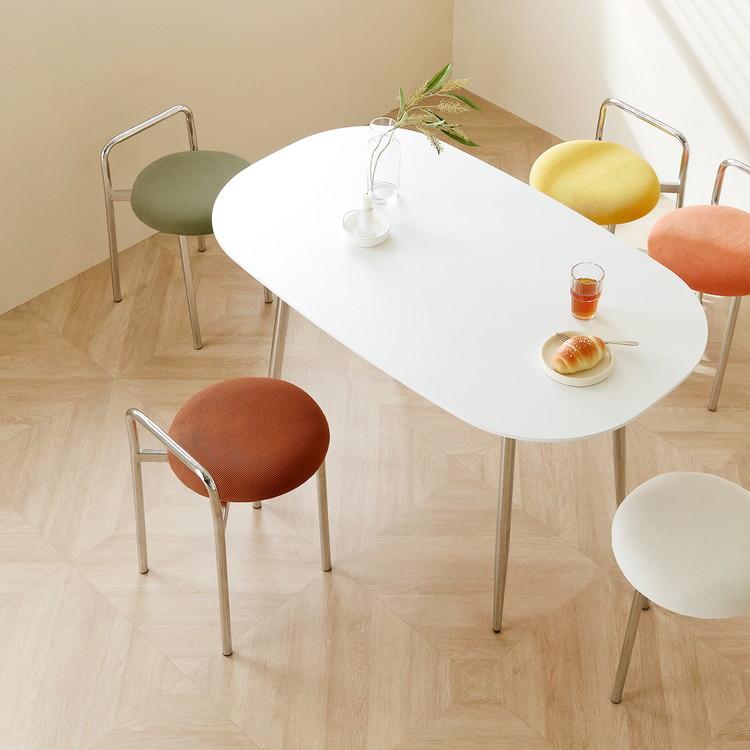 roomnhome ボストン クロム スツール 幅56cm mix素材 おしゃれ