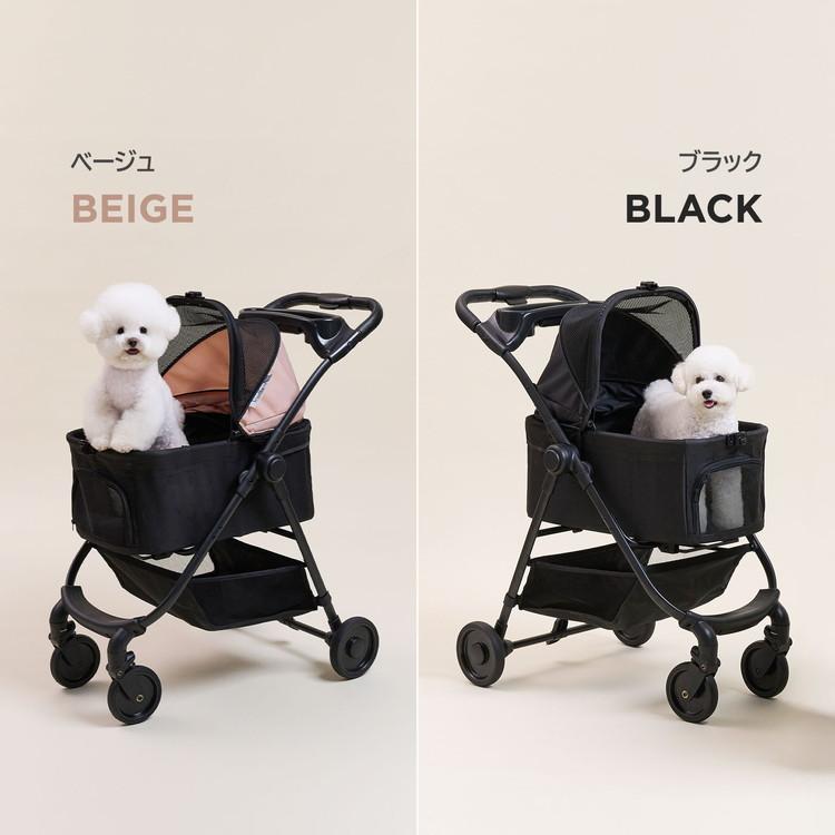 中型犬用ペットキャリー ブラック roomnhome EASY DX 分離型 3way 分離式 対面式 フルオープン 4輪 犬用