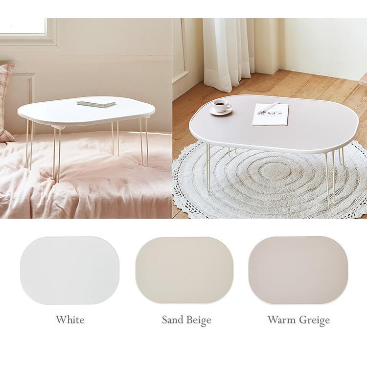 roommhome モノラウンドフォールディングテーブル 折り畳み式 幅