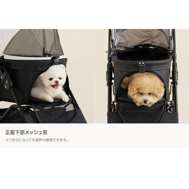 roomnhome EASY ペットカート フォールディング プチ 折りたたみ ペットキャリー 多頭 犬カート 小型犬 代引不可 レビュー&報告で保証期間1年間プレゼント｜recommendo｜11