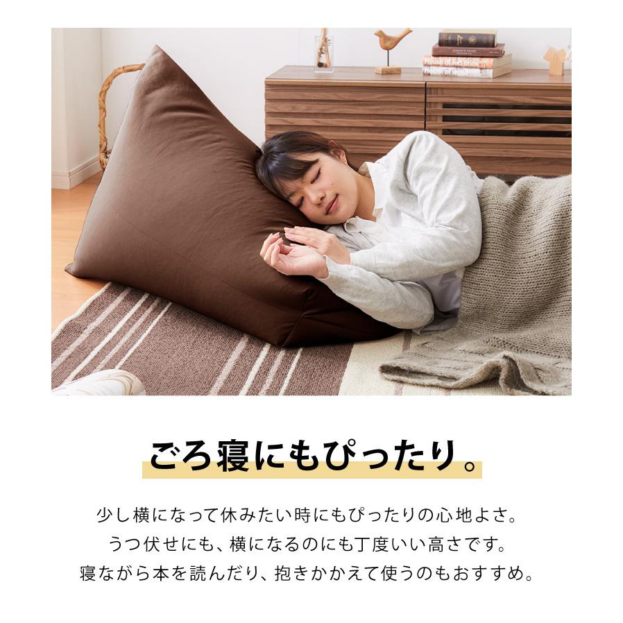 日本製 巾着型 ビーズクッション SS 幅47cm 奥行き68cm 高さ43cm