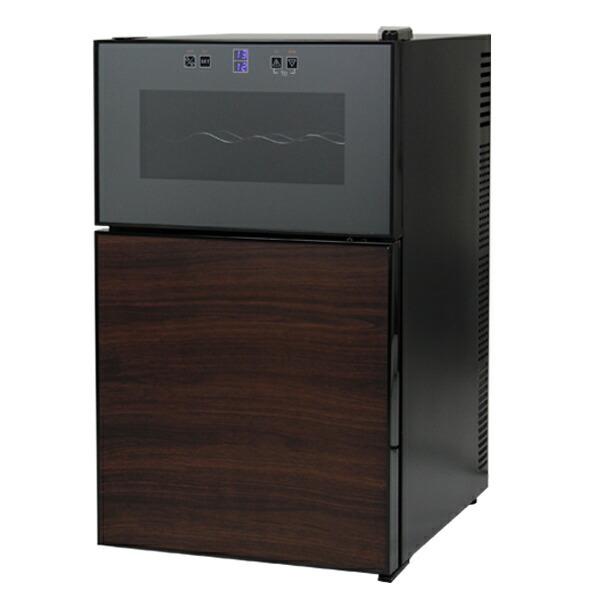 PlusQ/プラスキュー ワインセラー 24本収納 BWC-024P ブラック 2温度帯