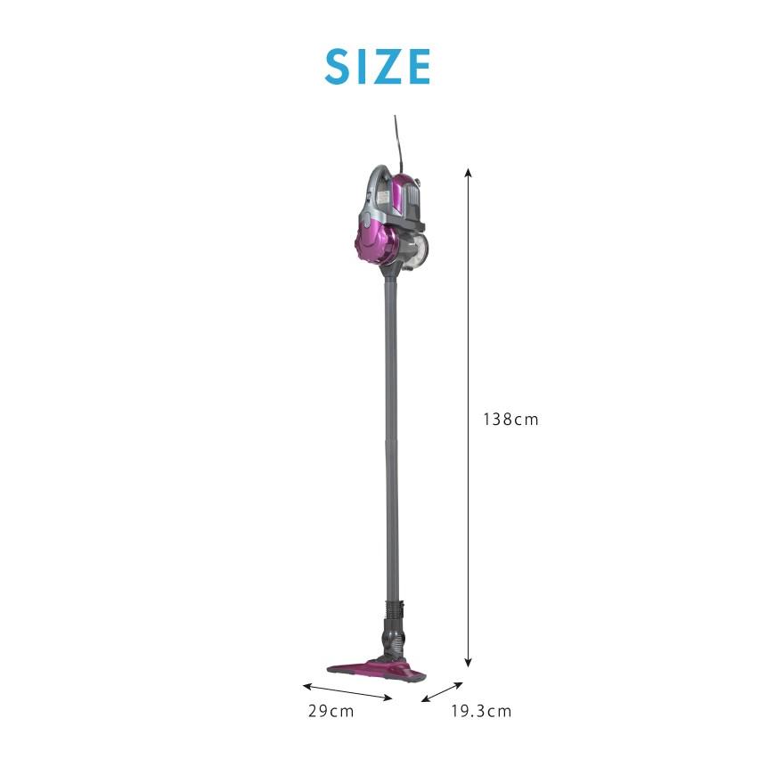 サイクロンスティッククリーナー2in1 EQ606 ハンディ&スティック 2way サイクロン 軽量 代引不可｜recommendo｜03