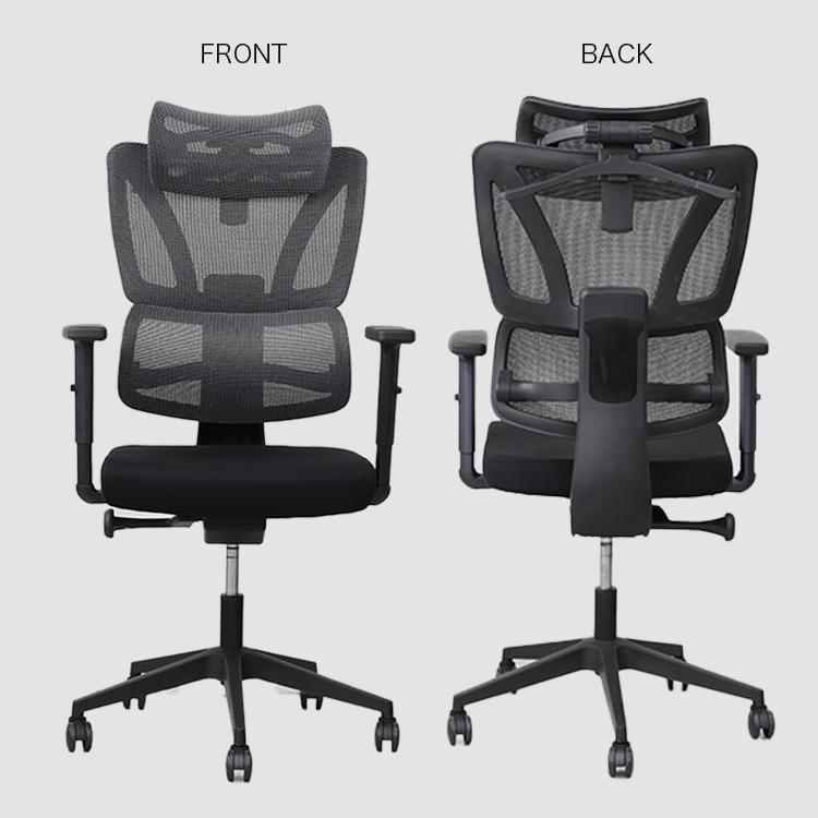 オフィスチェア 可動式ヘッドレスト クッション メッシュ 3D オフィスチェア 可動式ヘッドレスト クッション メッシュ 3D