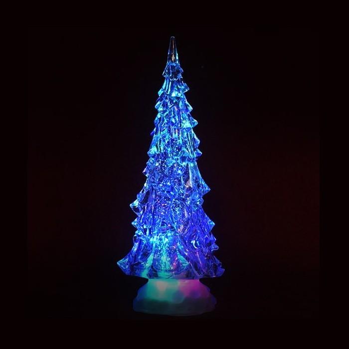 LED キラキラスノーツリー LEDウォーターツリー クリスマスツリー ミニ
