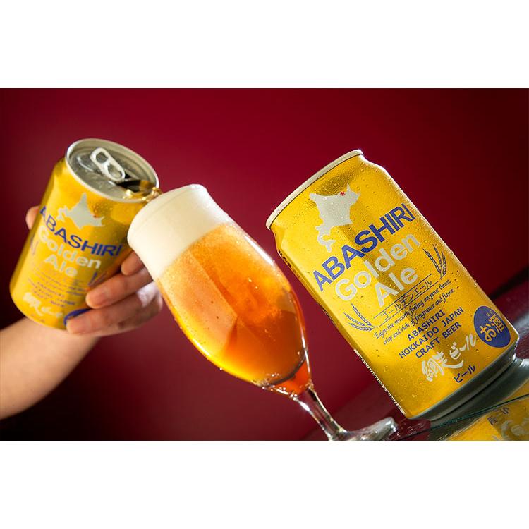 ABASHIRI Golden Ale 1ケース 350ml 24本 ビール 発泡酒 網走ビール 北海道 網走 クラフトビール 日本 国産 缶 ゴールデンエール 代引不可_2