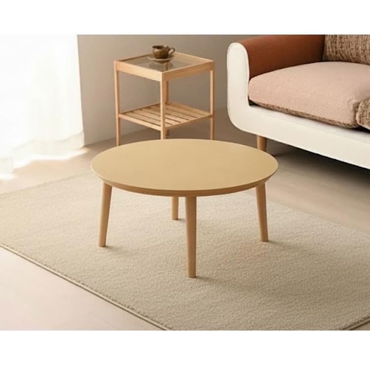 円形こたつ 幅100cm 丸型 丸テーブル こたつテーブル 木目調 ヒーター