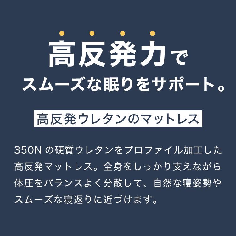 RISE 極厚高反発マットレス 350N 厚さ12.5cm シングル セミダブル