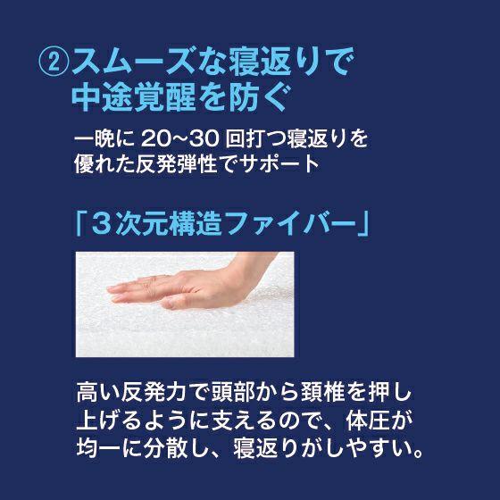 ファイバーボディワイドピロー ゼログラビティライズ RISE 健康睡眠