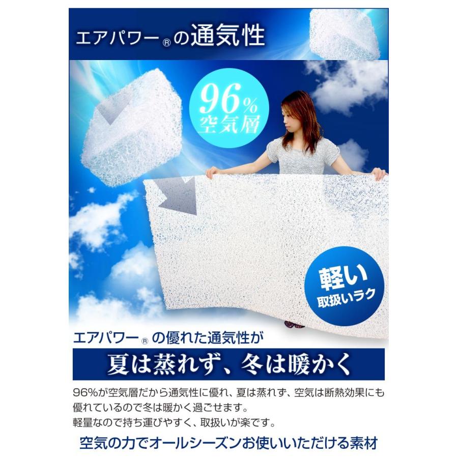 日本製 3次元スプリング構造体 高反発 クッション 座布団 エアパワー
