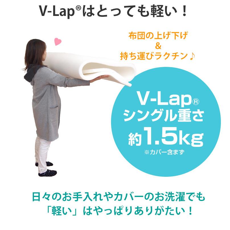 マットレス シングル 軽量 敷布団 日本製 テイジン V-Lap使用 体圧分散 ホテルスタイル 敷き布団カバー付 敷き布団 高反発｜recommendo｜08