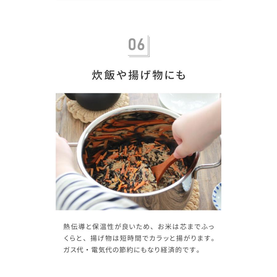 ジオ・プロダクト 日本製 両手鍋 22cm GEO-22T ガス火・IH対応