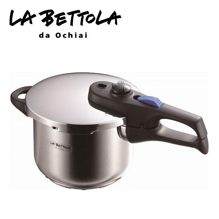 落合務 ステンレス圧力鍋3.2L レシピ付（LB-15 7）18cm 圧力鍋 ラ・ベットラ ステンレス圧力鍋3.2L レシピ付 LB-157 18cm 落合