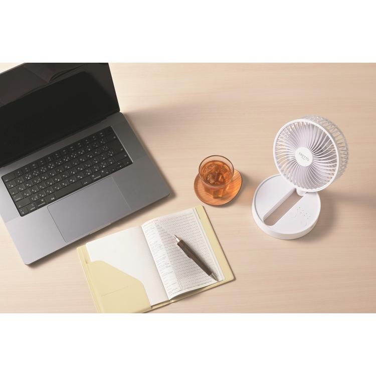 ERETTO mono たためるコードレス扇風機 折りたたみコードレス扇風機 約 