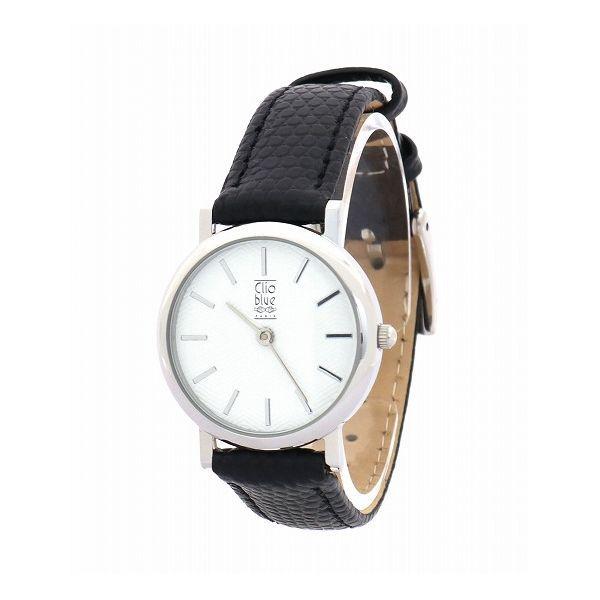 Clio blue/ W Clio blueレディース牛革バンドクラシカル腕時計 ブラック W-CLL15240BK 代引不可
