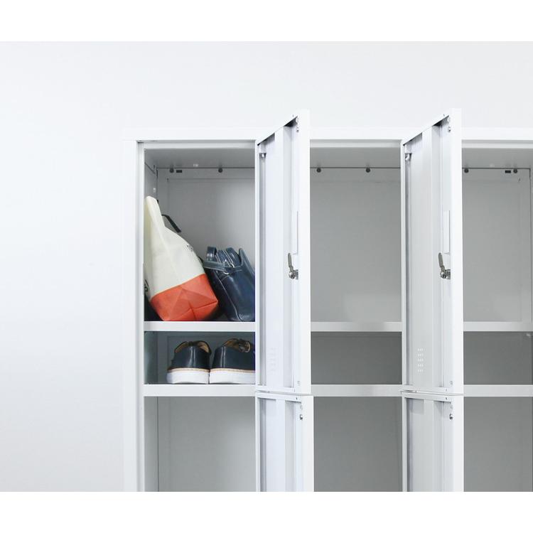 ※法人様限定販売 ロッカー 6人用 3列2段 高さ105cm 工具不要で組み立て品 かぎ付き 更衣ロッカー スチール製 スチールロッカー 四人用 収納 代引不可_17