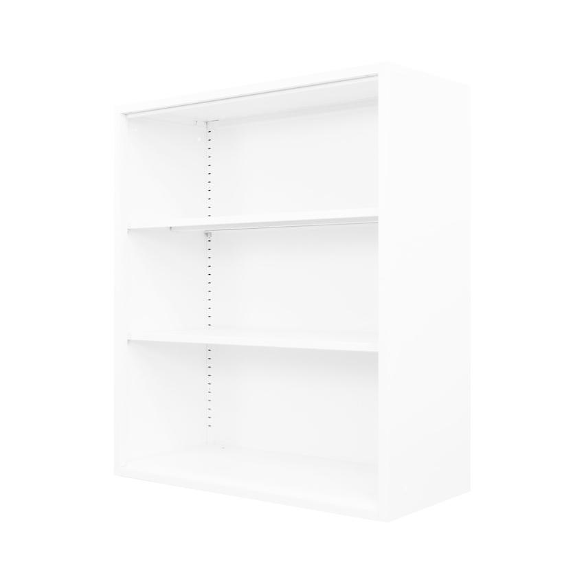 オープン書庫 組み立て品 幅90cm 2.6cmピッチで可動棚 オープンラック
