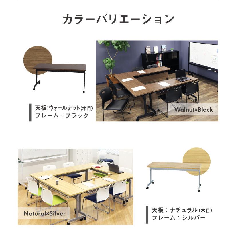 折り畳みテーブル　幅120 奥45 高さ70cm　フォールディングテーブル フォールディングテーブル 幅120×奥行き45cm 折りたたみ収納可能 会議