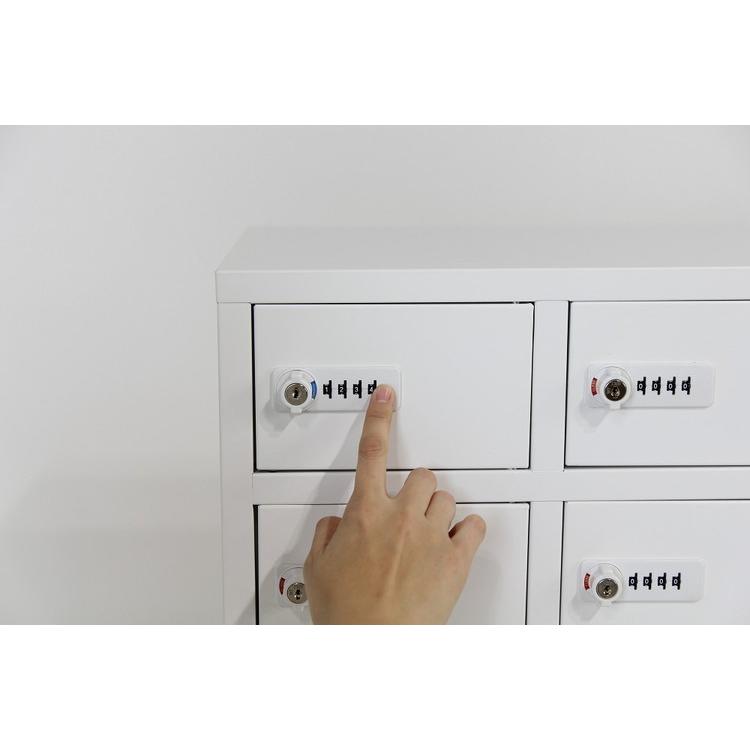 Nsafe金庫 3列6段 18人用 貴重品ロッカー NSAFE-36-SO