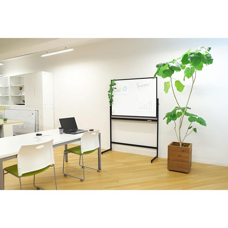 ※法人様限定販売 ホワイトボード 脚付き 180×90cm 片面タイプ 国産ホーロー使用 高さ2段階調整 マーカー・イレーザー付き 代引不可_5