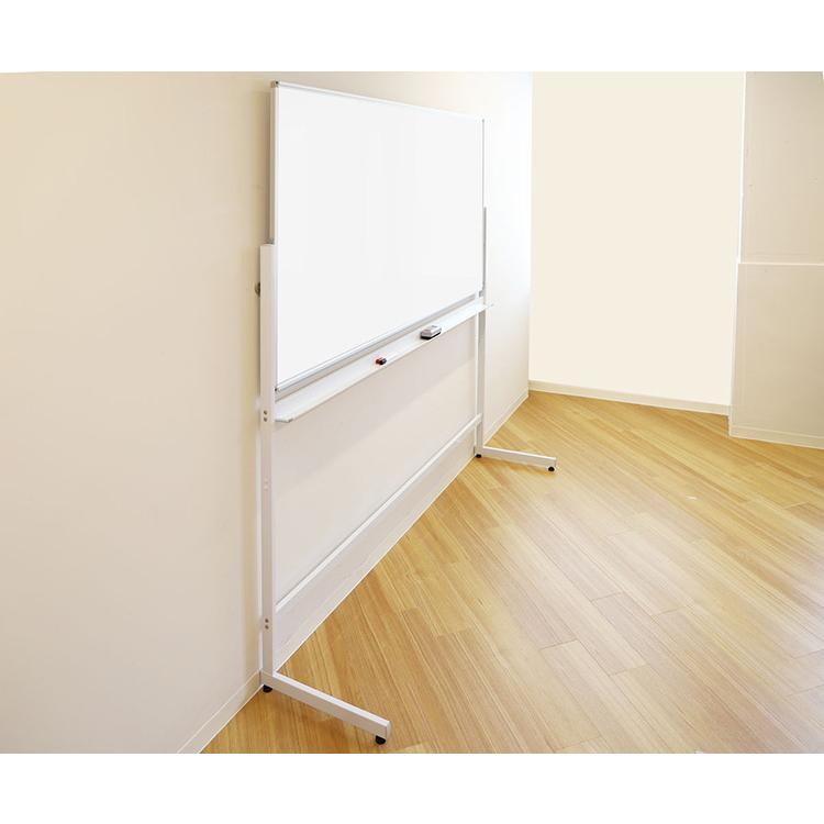 ※法人様限定販売 ホワイトボード 脚付き 180×90cm 片面タイプ 国産ホーロー使用 高さ2段階調整 マーカー・イレーザー付き 代引不可_6