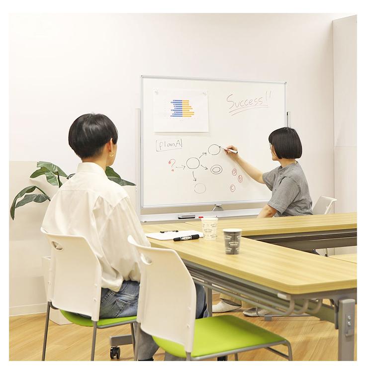 法人様限定販売 ホワイトボード 脚付 両面タイプ 幅188cm 180×90
