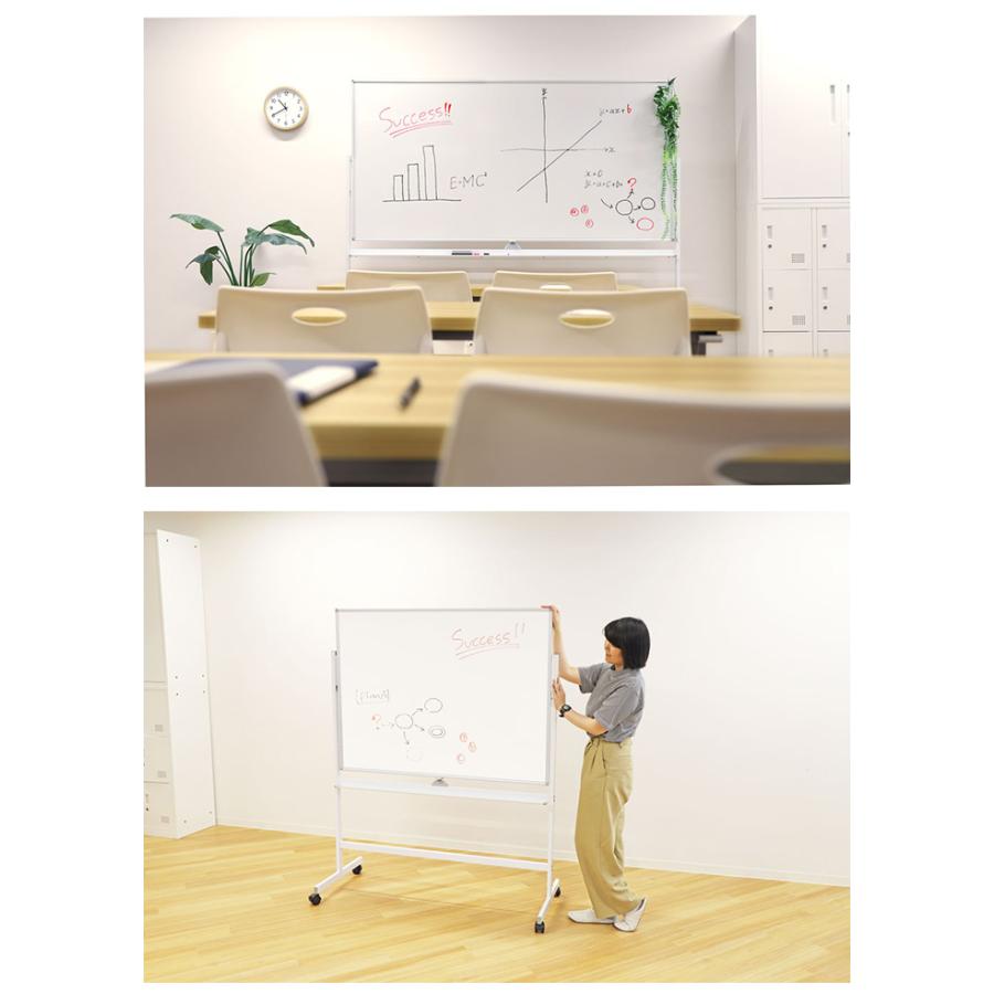 法人様限定販売 ホワイトボード 脚付 両面タイプ 幅188cm 180×90