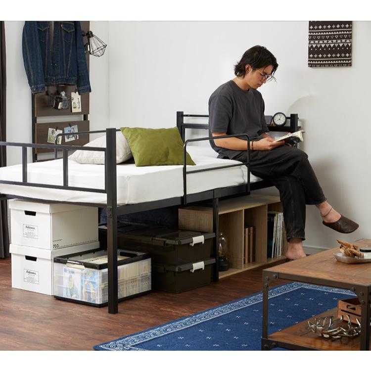 [直接引き取り希望] ミドルタイプのロフトベッド シングル宮付きコンセントなし 直接引き取り希望] ミドルタイプのロフトベッド シングル宮付き