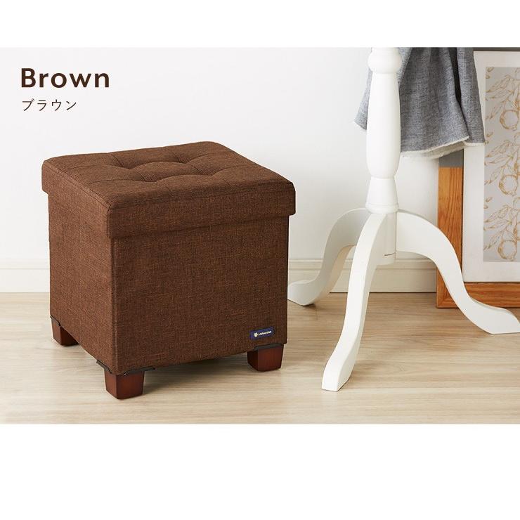 スツール 収納 30×30cm テーブルにもなる コンパクト収納スツール 
