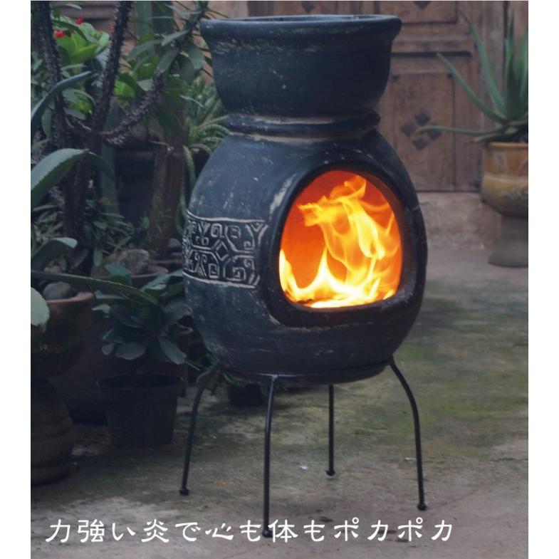 チムニー ガーデンストーブ メキシコ製 MCH8880 BBQ ホームパーティー