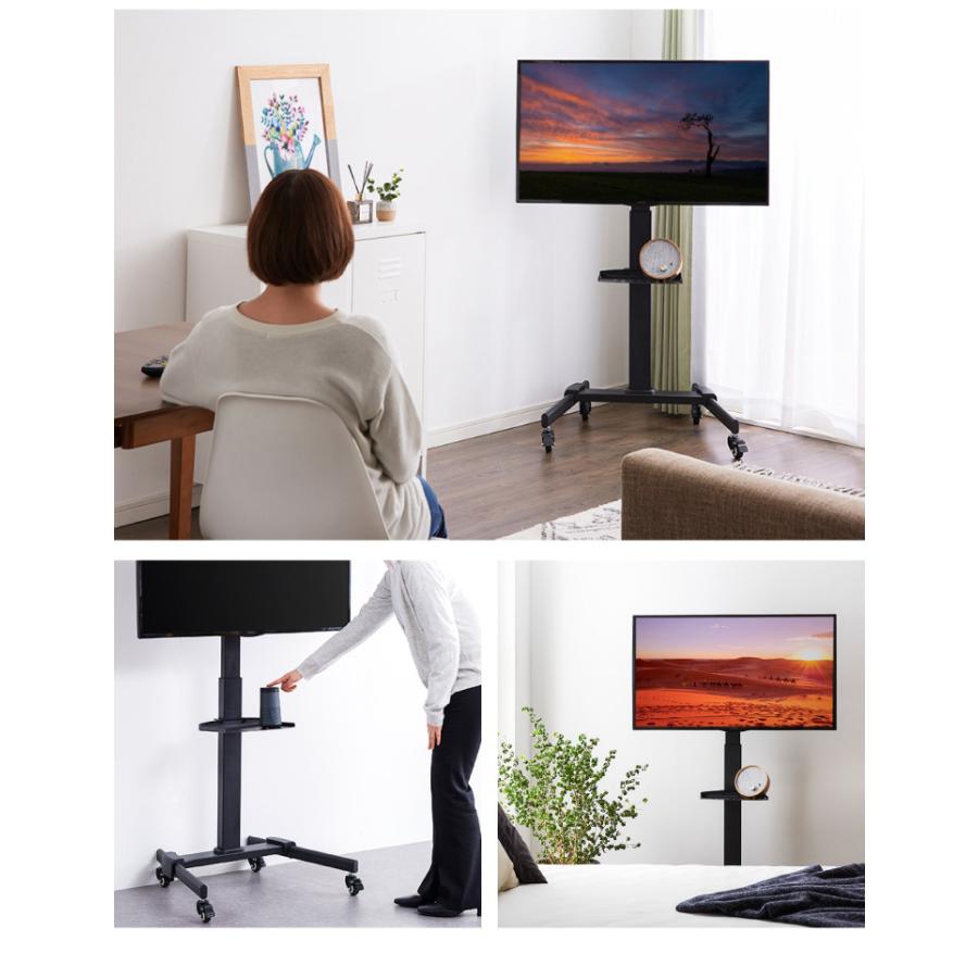 武田コーポレーション キャスター付TVスタンド N1-KTVS67BK ※31前 Amazon｜武田コーポレーション 【液晶テレビ・角度調節・高さ