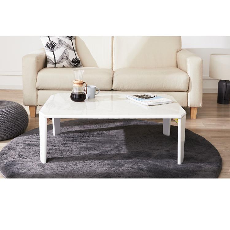 美品⭐︎大理石柄 テーブル ローテーブル　90cm 楽天市場】大理石風 ローテーブル 幅90cm 90x50 白 黒 センター