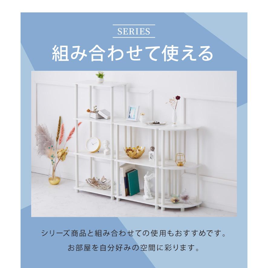 サイドテーブル 組み立て簡単 おしゃれな大理石柄 3段 テーブル ナイト