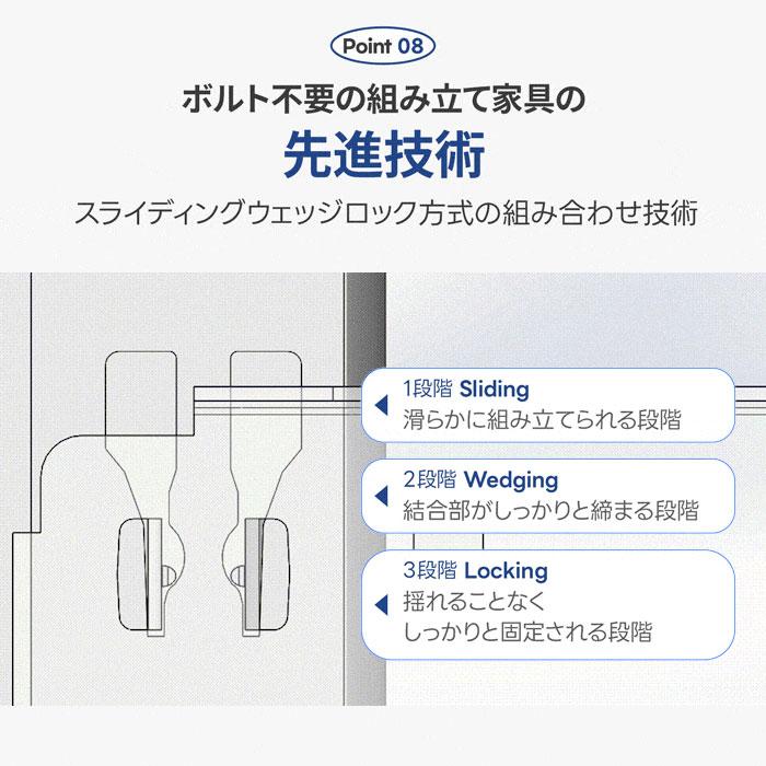 耐荷重600kg ネジなし 落下防止付き スチールラック キャスター付き ラック 棚 5段 幅90 奥行40 高さ165cm 耐荷重120kg 工具付き_11