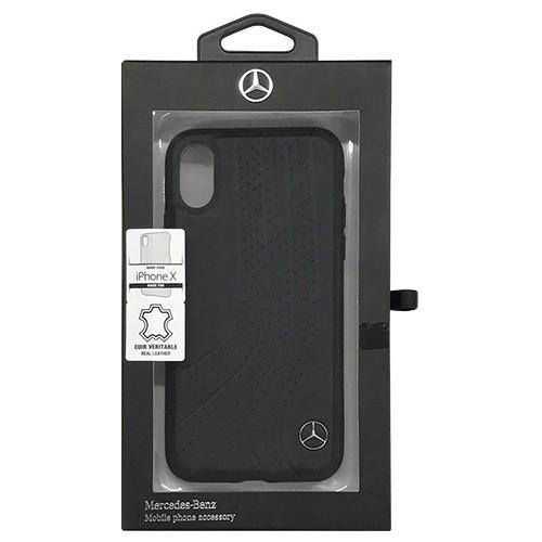 Mercedes 公式ライセンス品 iPhoneX専用 本革ハードケース NEW BOW II - Genuine leather Hard Case - Black 代引不可｜recommendo