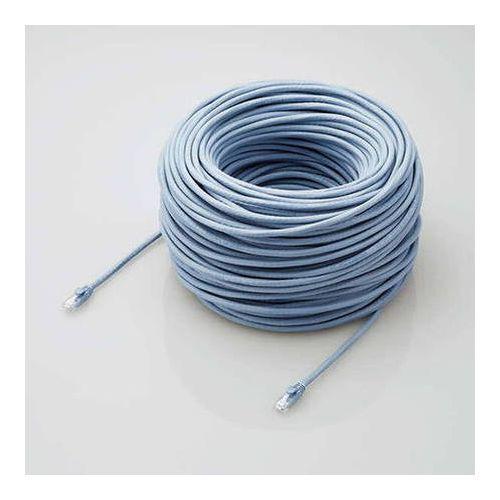 elecom エレコム LANケーブル CAT6A対応 EU RoHS指令準拠 ツメ折れ防止カバー 100m 単線 ブルー LD-GPAT BU100RS 代引不可