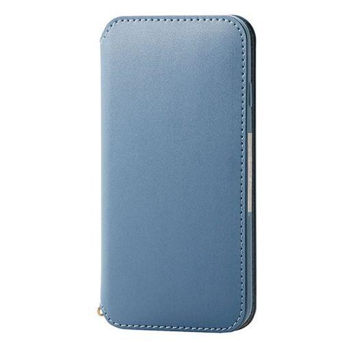 エレコム iPhone SE 第3世代 レザーケース 手帳型 NEUTZ 磁石付 ブルー PM-A22SPLFY2BU 代引不可｜recommendo