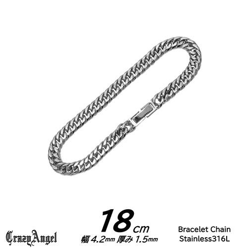 CrazyAngel 喜平ブレスレット 喜平チェーン メンズ ステンレス