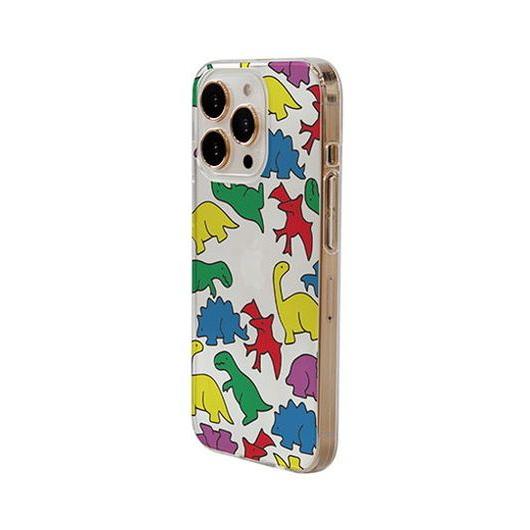 Dparks ソフトクリアケース for iPhone 14 Pro カラフルザウルス 背面カバー型 DS24154i14P 代引不可｜recommendo｜02