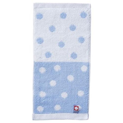 今治ドット ポケットタオルハンカチ 袋入 ブルー 22454411 雑貨 代引