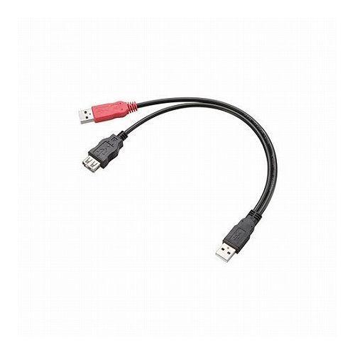 5個セットエレコム Y字Wパワーケーブル/USB2.0/Aメス/簡易パッケージ USB-AAE5DPBKX5 代引不可