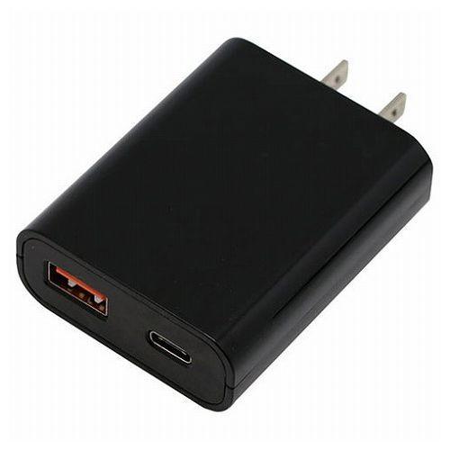 5個セット imprinc PD対応Type-C 1USBポート平型AC18W BK IAC1CUPD18BKX5 代引不可